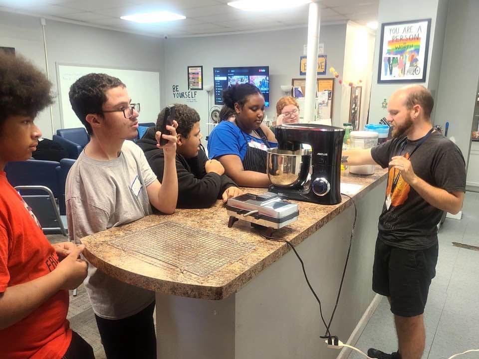 SW PA Teen Outreach teens at the center