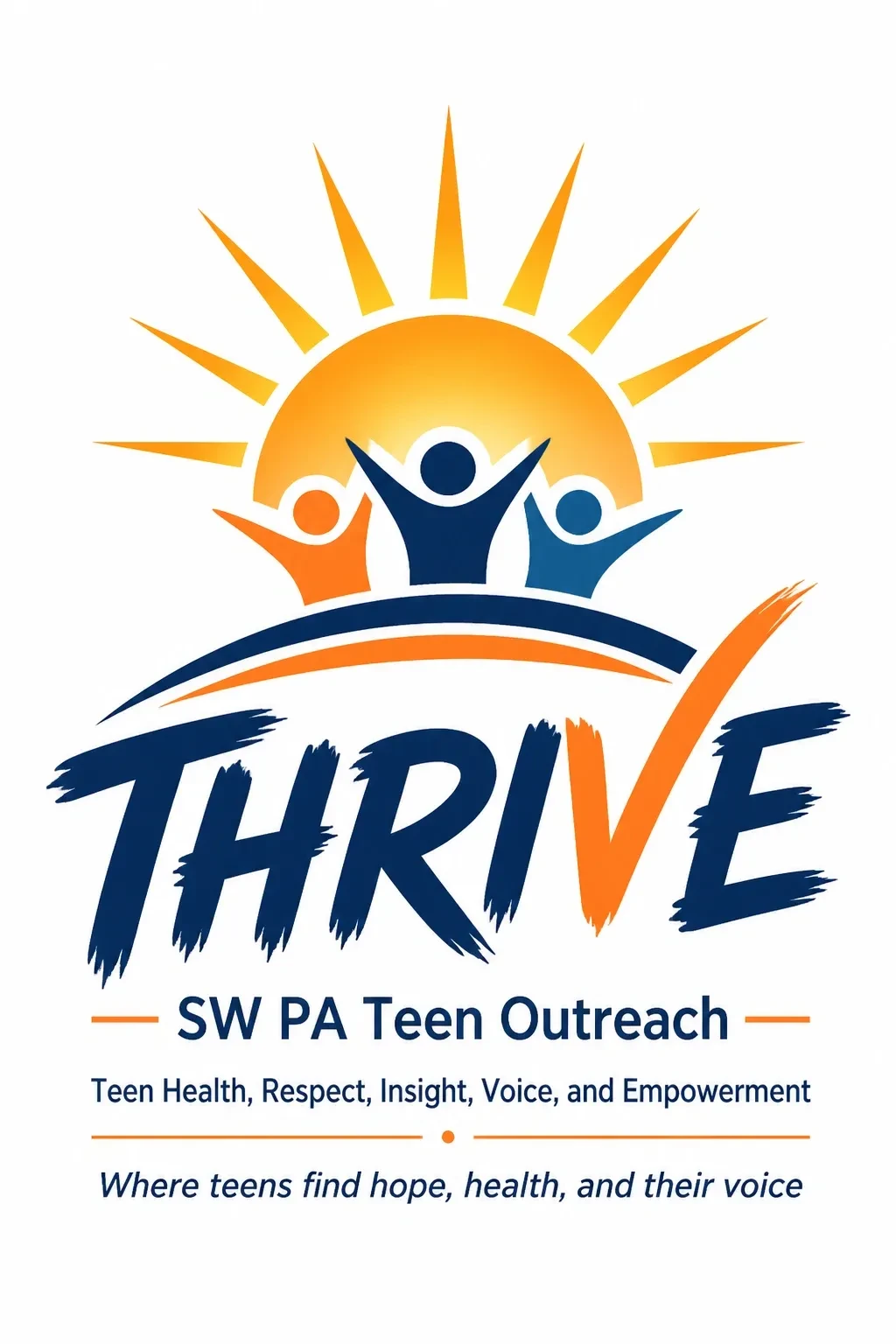 THRIVE — Teen Health, Respect, Insight, Voice, and Empowerment logo